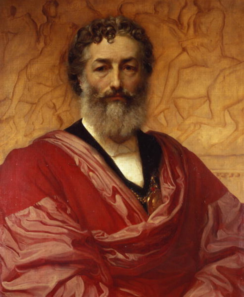 Detail of Self Portrait, 1880 by Frederic Leighton