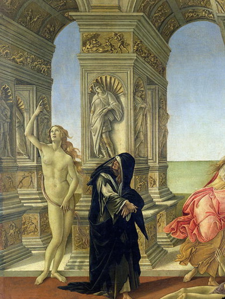 Detail of The Calumny of Apelles by Sandro Botticelli