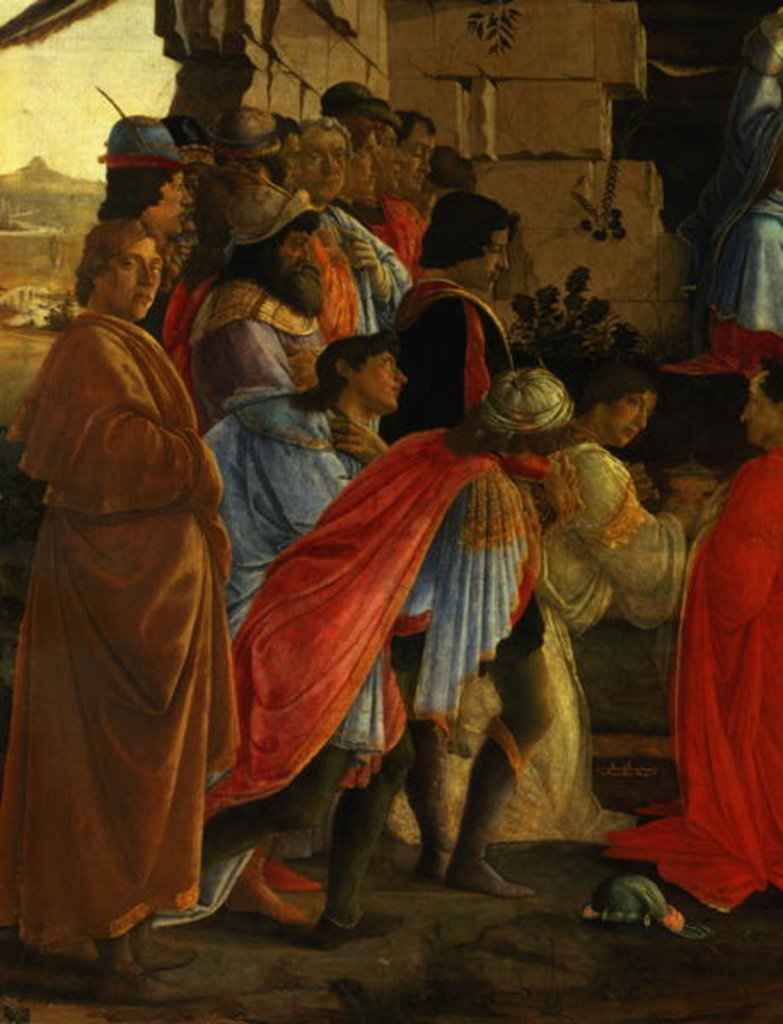 Detail of The Adoration of the Magi by Sandro Botticelli