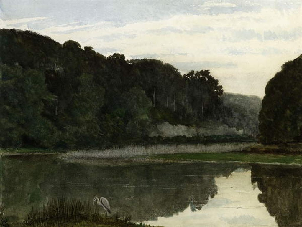 Detail of Landscape with Heron, 1868 by William Frederick Yeames