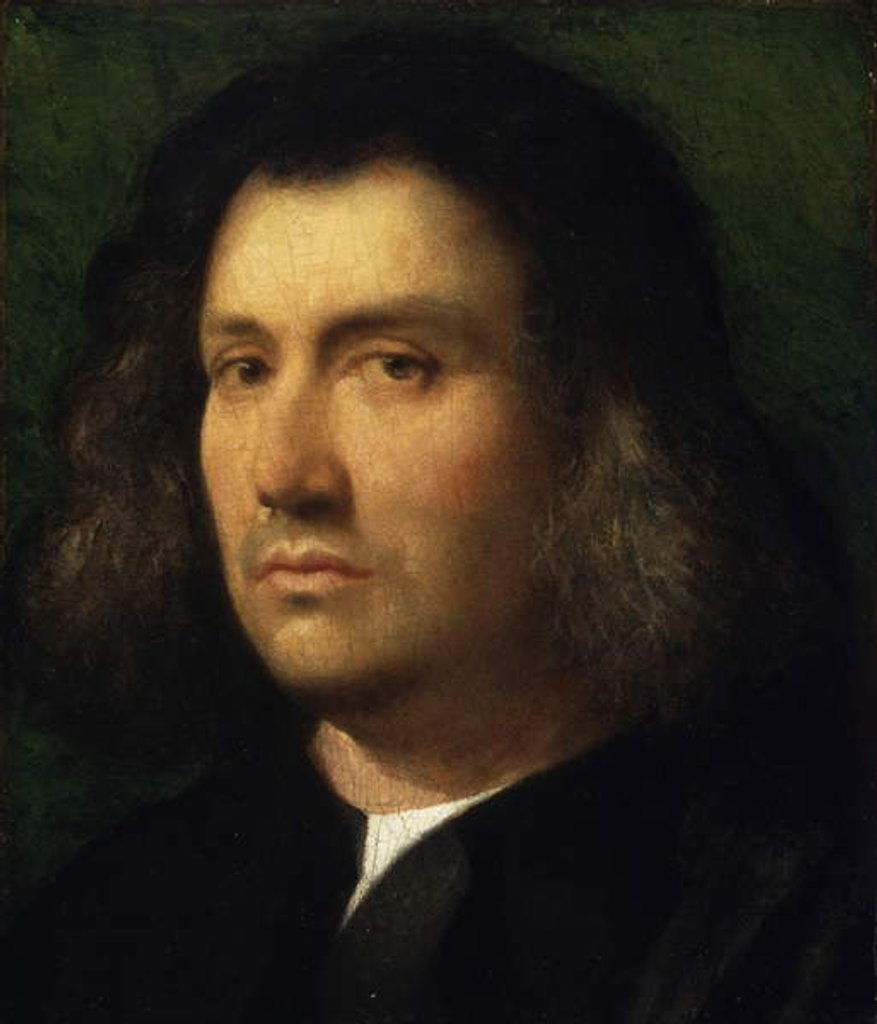 Detail of Portrait of a Man, 1506 by Giorgione