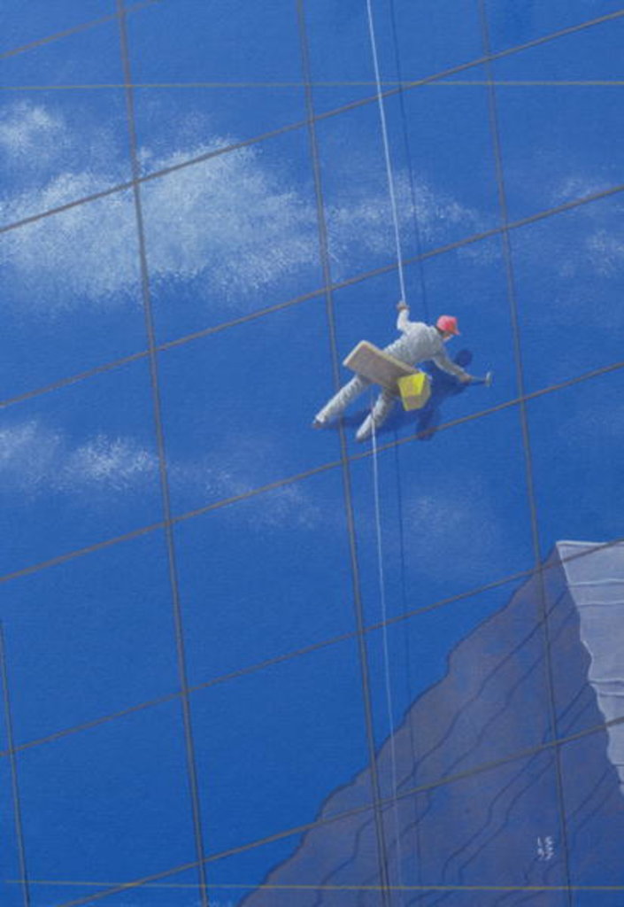 Detail of Window Cleaner, 1990 by Lincoln Seligman