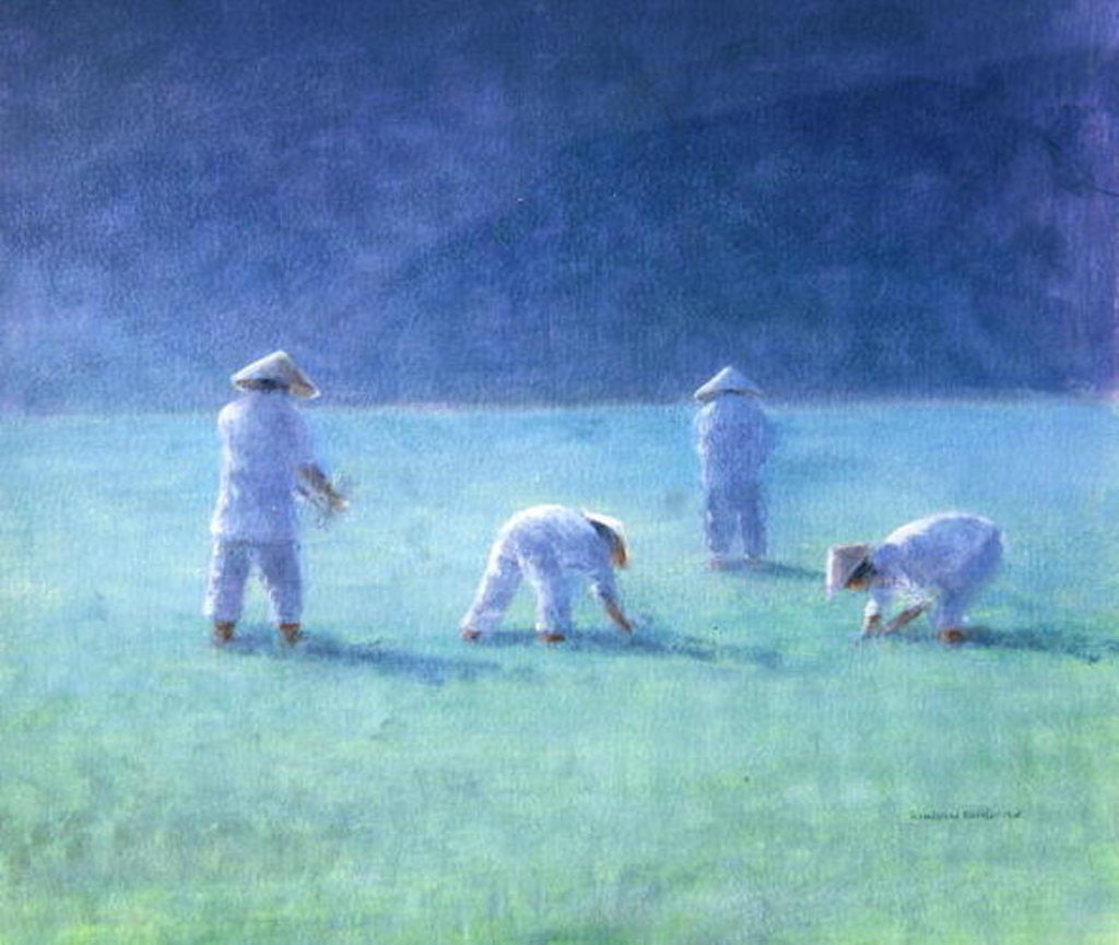 Detail of Rice Farmers by Lincoln Seligman