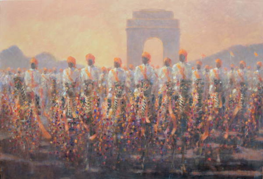 Detail of Delhi Parade by Lincoln Seligman