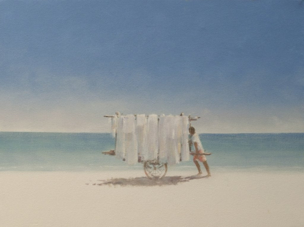 Detail of Cuba Beach Seller by Lincoln Seligman