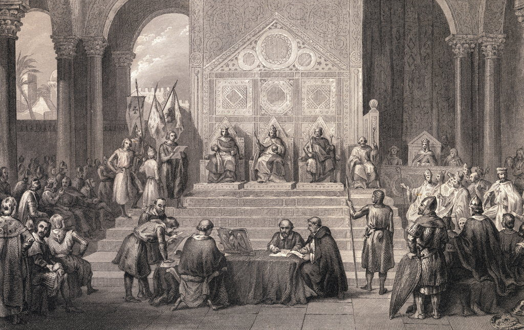 Detail of Leaders Deliberating Course of Crusades by Anonymous