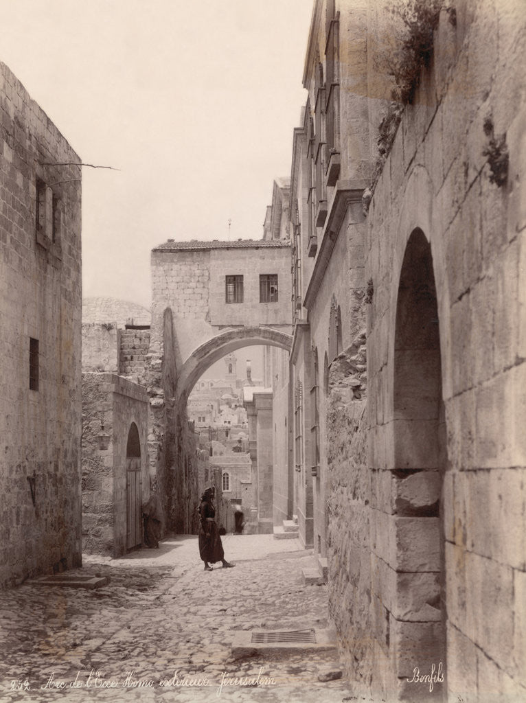 Detail of Ecce Homo Arch in Jerusalem by Anonymous