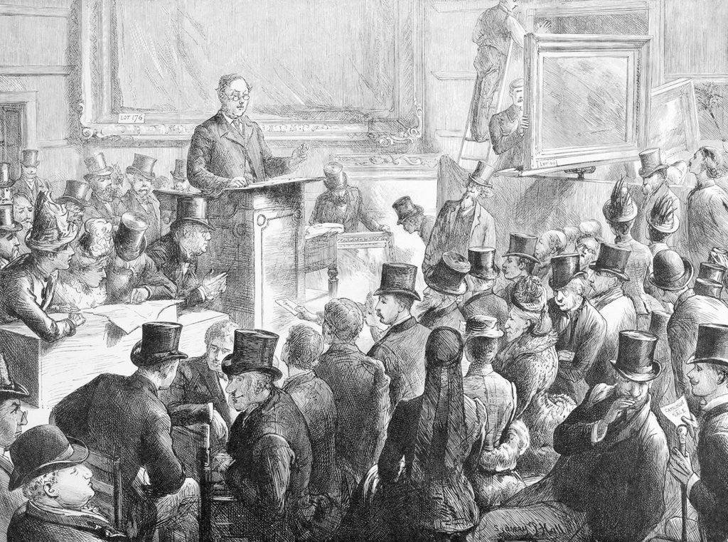 Detail of Audience and Auctioneer by Corbis