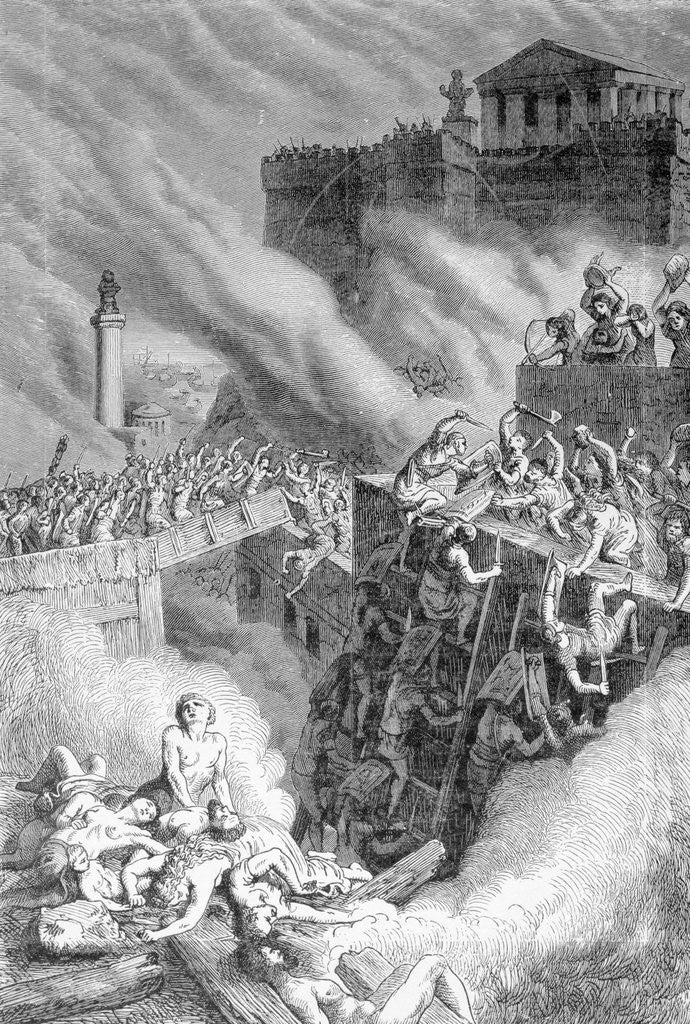 Detail of Romans Storming Citadel by Anonymous