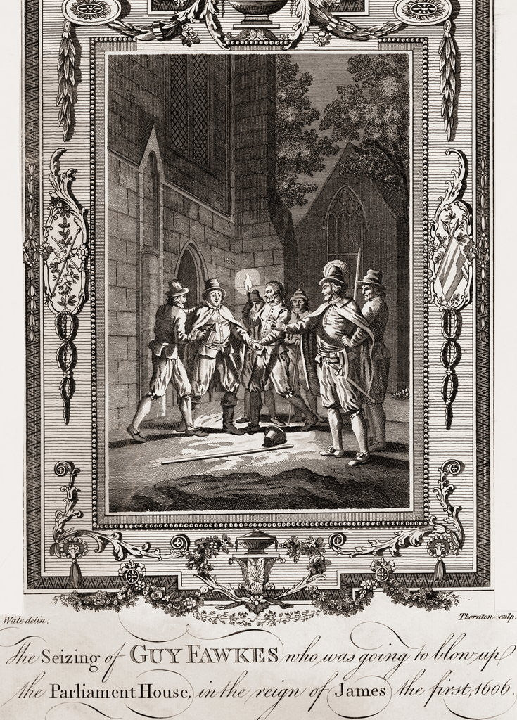 Detail of The Seizing of Guy Fawkes by Anonymous