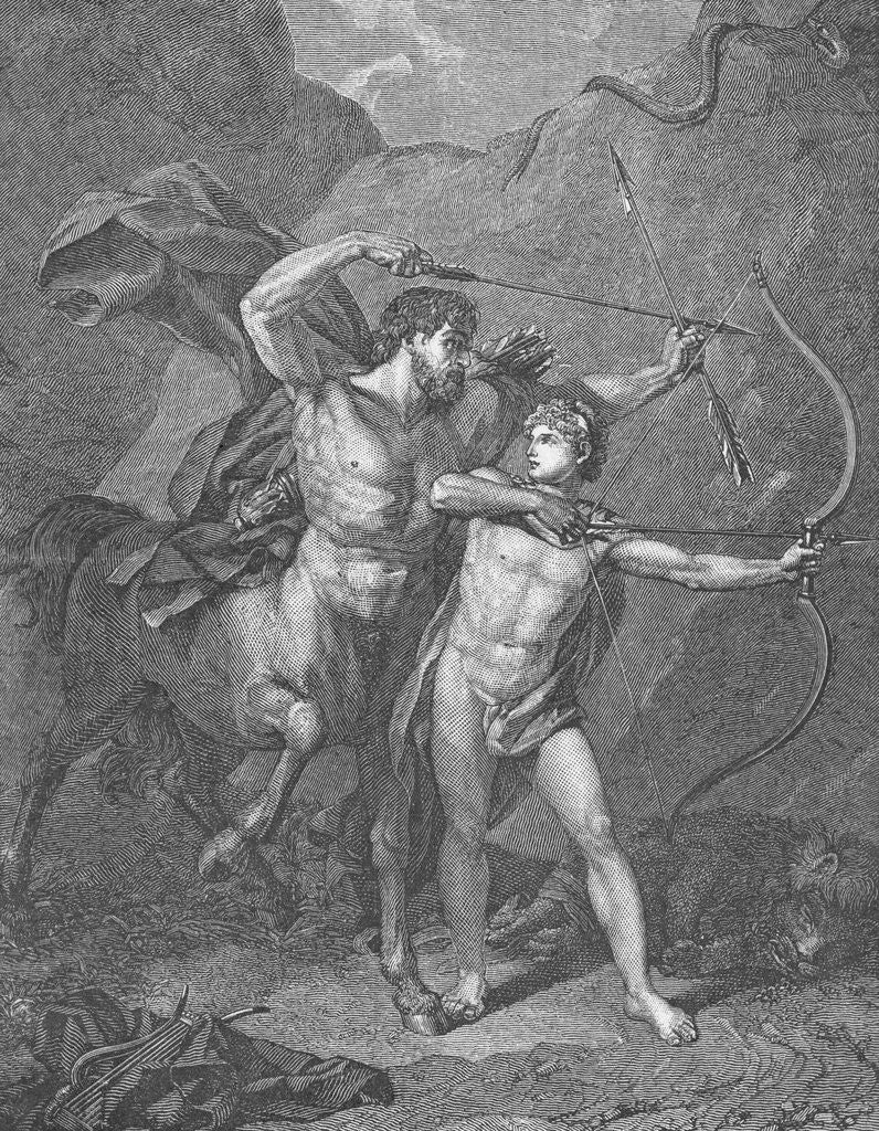 Detail of Chiron Educating Achilles by Anonymous