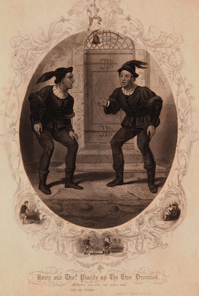 Detail of Illustration of Scene from Comedy of Errors by Anonymous