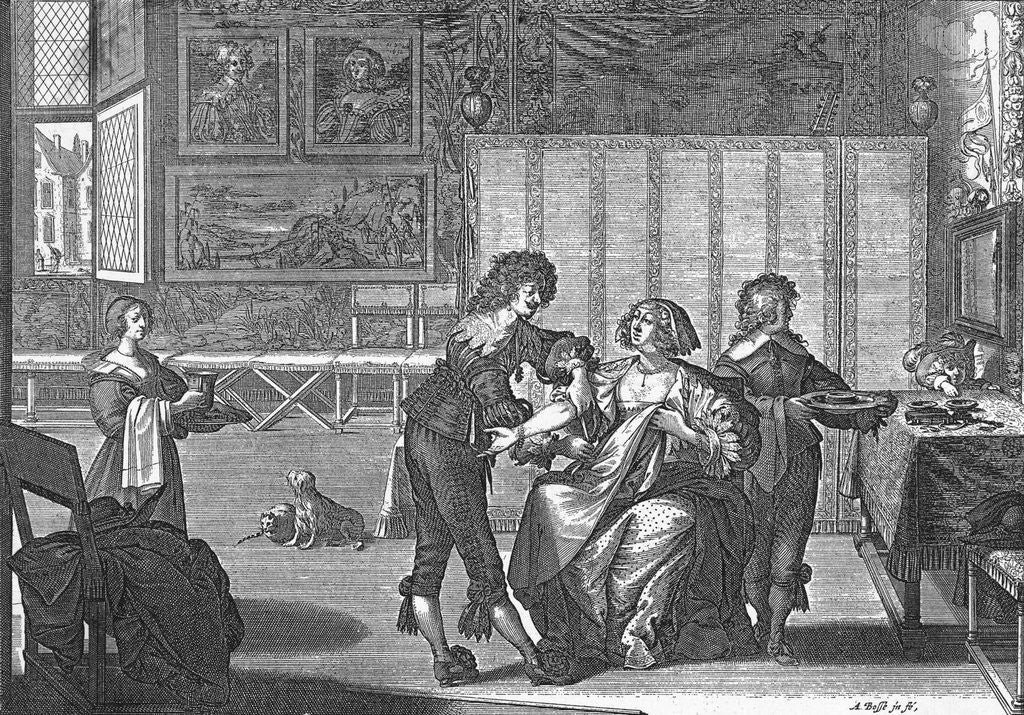 Detail of Woman Preparing for Leeching by Anonymous