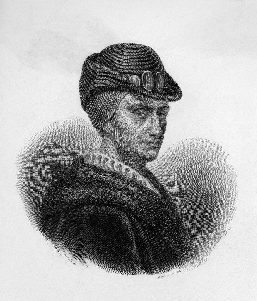 Detail of Portrait of King Louis XI by Corbis