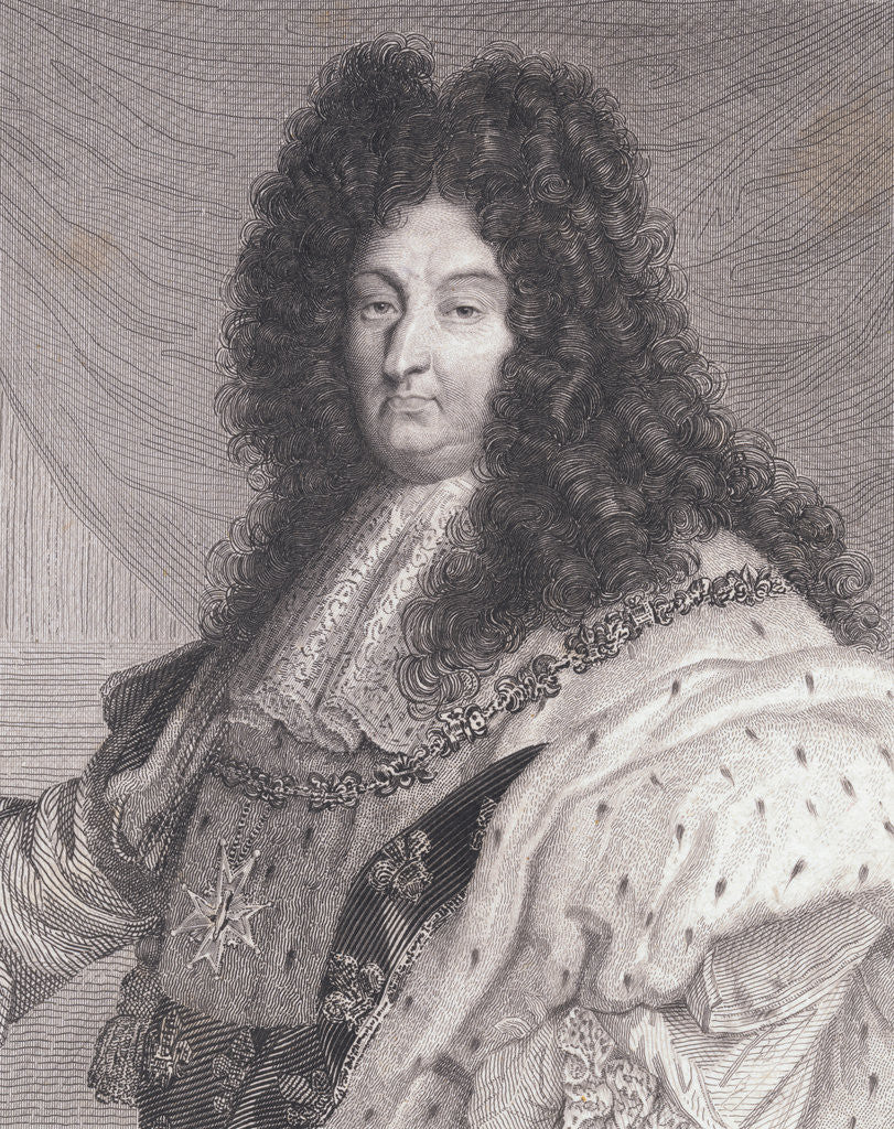 Detail of King Louis XIV of France by Anonymous