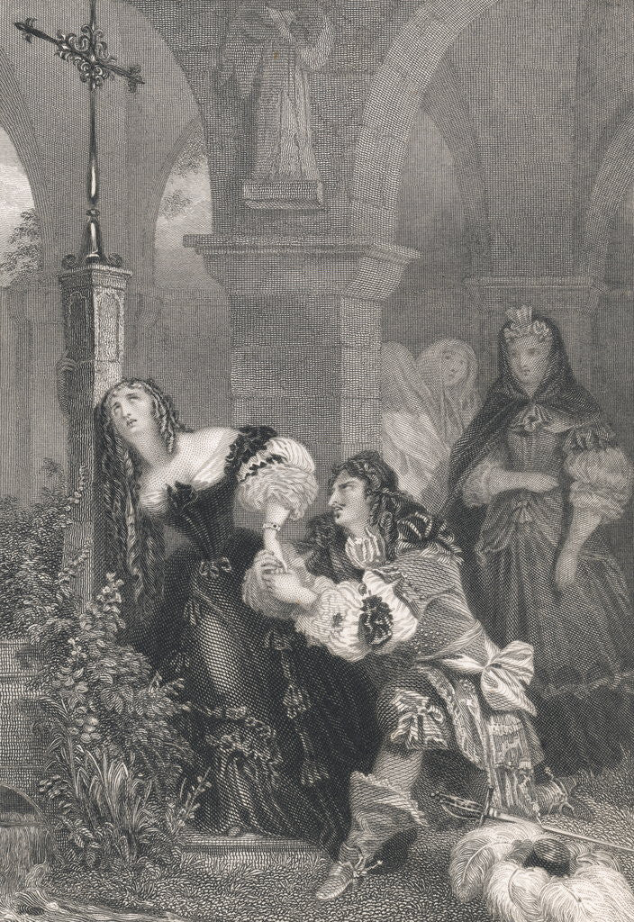 Detail of Louis XIV Visiting Louise de La Valliere by Anonymous