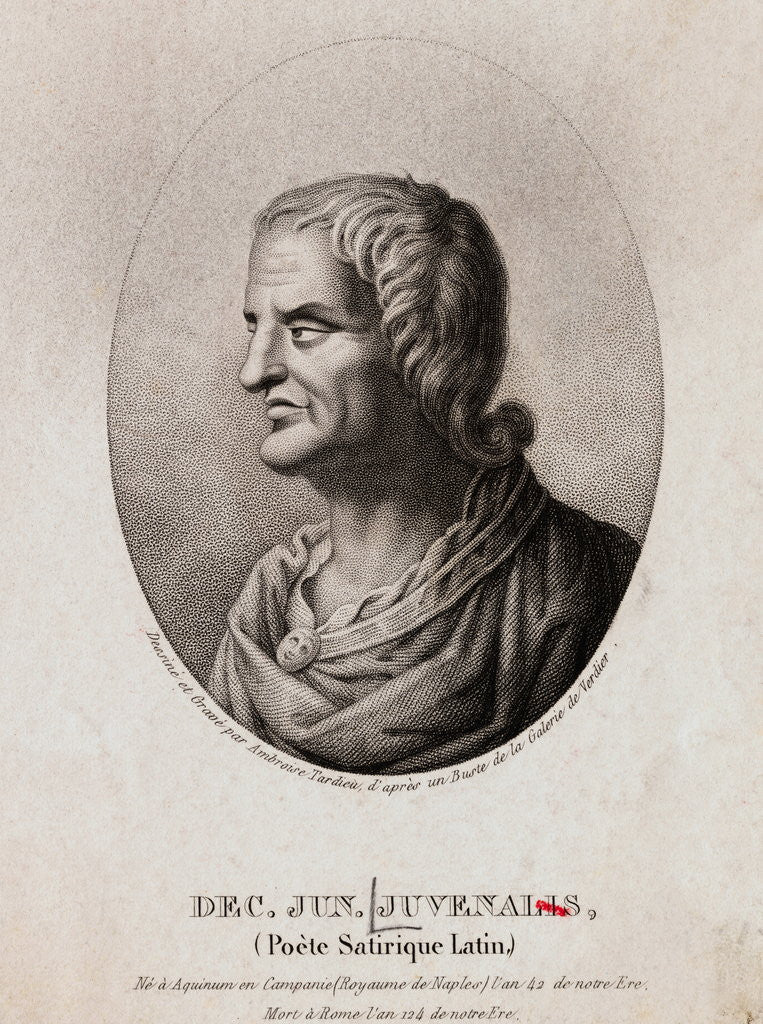 Detail of Portrait of Latin Poet Juvenalis by Corbis