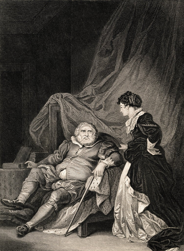 Detail of Henry VIII Reclining with Catherine Parr Nearby by Anonymous