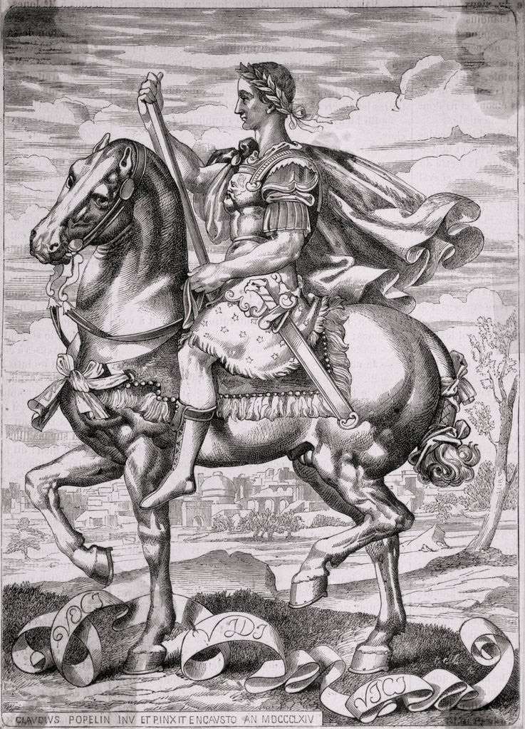Detail of Julius Caesar Equestrian Statue by Anonymous