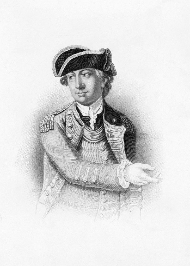 Detail of Portrait of Charles Lee by Anonymous