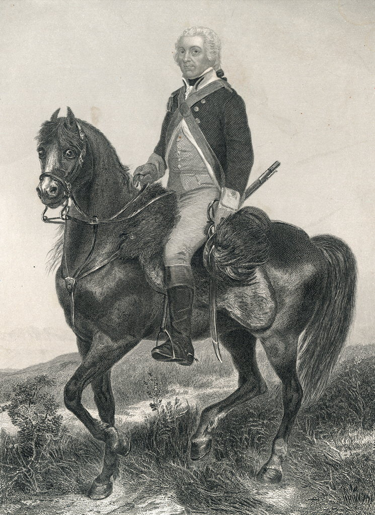 Detail of Portrait of Charles Lee by Anonymous