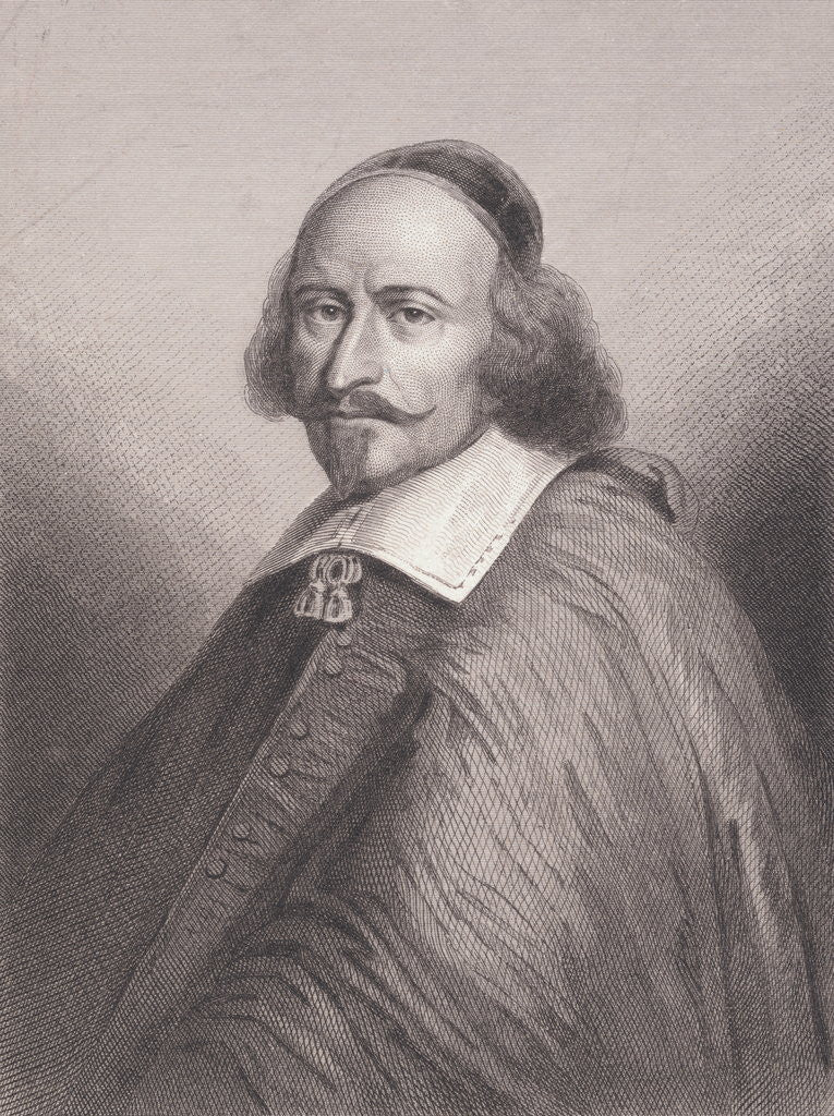 Detail of Portrait of Jules Mazarin by Anonymous