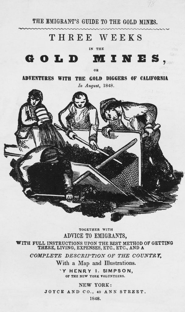 Detail of Emigrant's Guide to Gold Mines by Anonymous