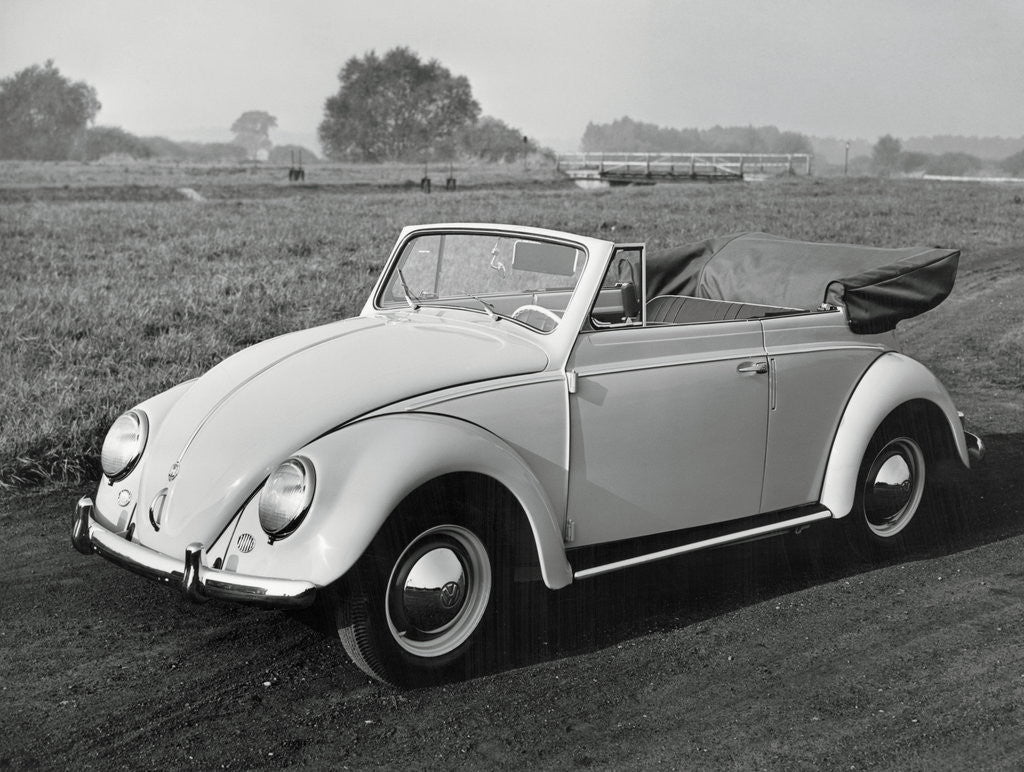 Detail of Lone Volkswagen and Field by Corbis