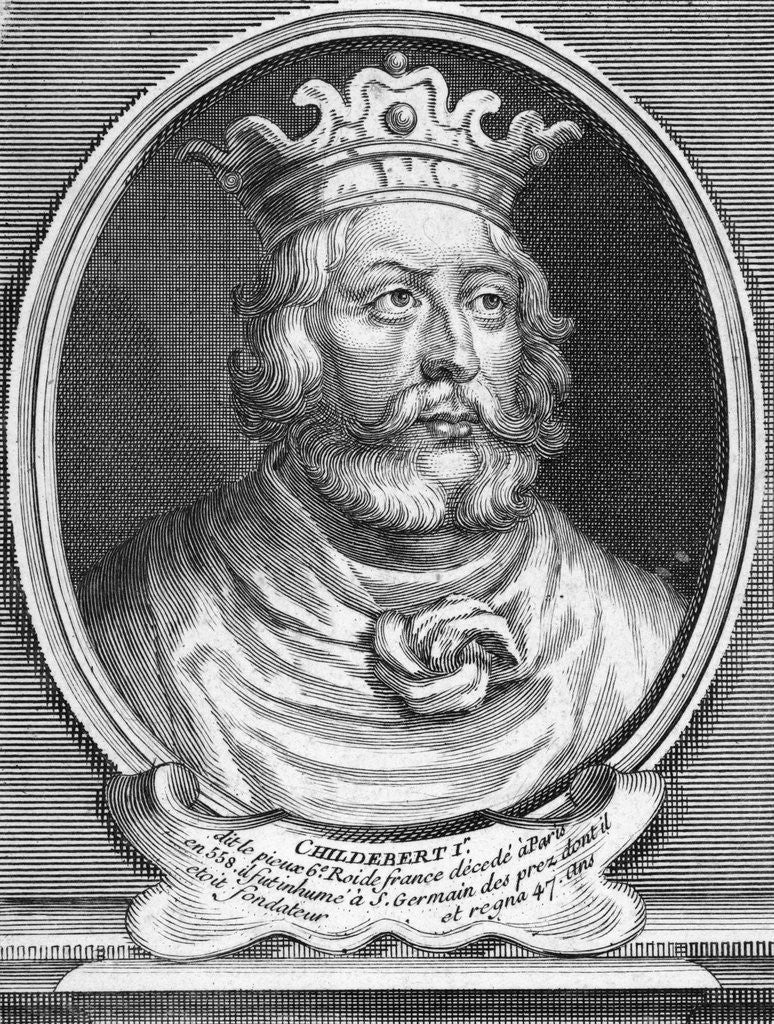 Detail of Childebert I Engraving by Anonymous