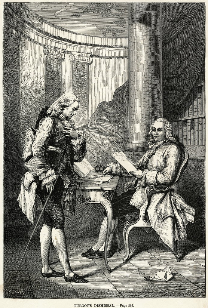 Detail of Illus/A R J Turgot Being Dismissed by Anonymous