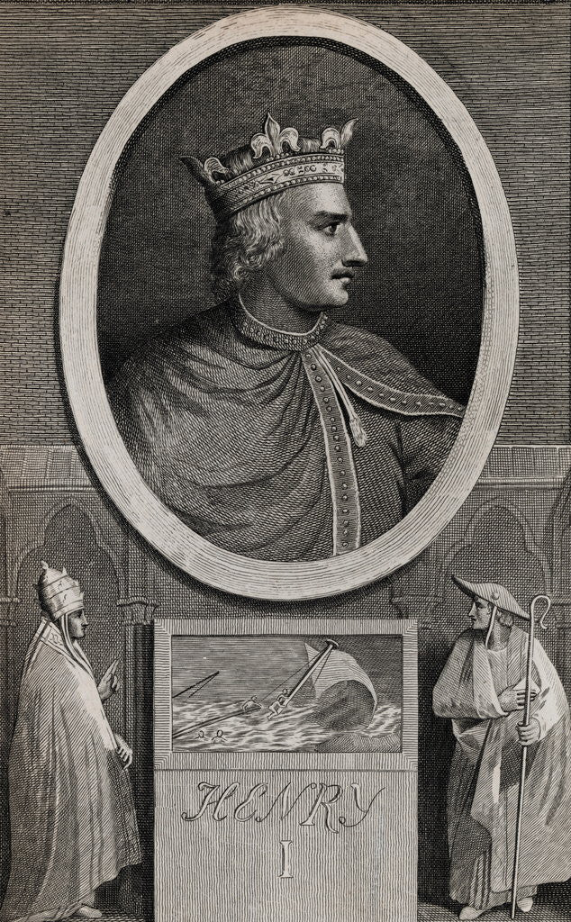 Detail of England's King Henry I by Anonymous