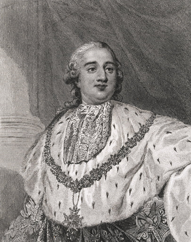 Detail of Portrait of King Louis XVI by Anonymous