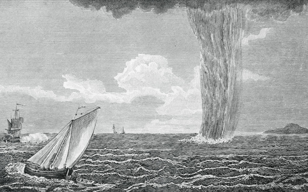 Detail of Waterspout Erupting in Pacific Ocean by Anonymous