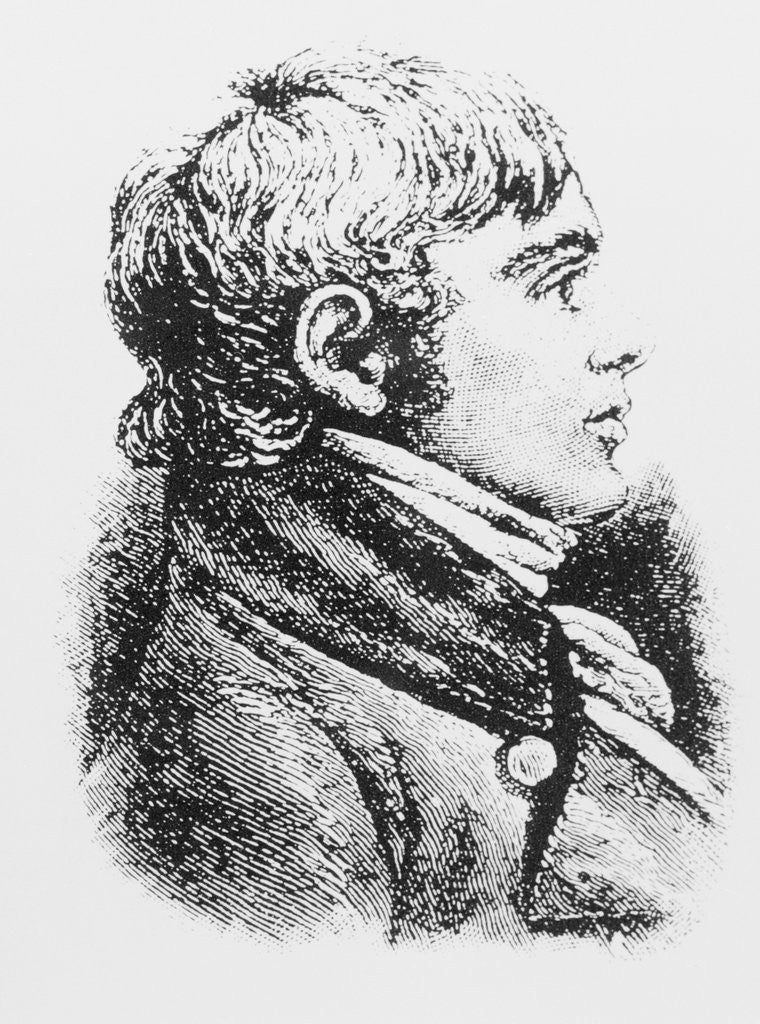 Detail of Portrait Engraving of Robert Mills by Anonymous
