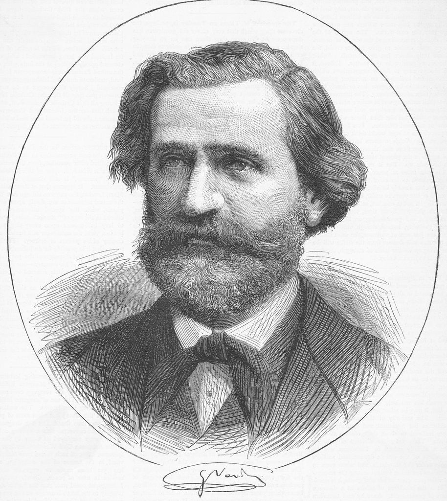 Detail of Portrait of Guiseppe Verdi by Corbis