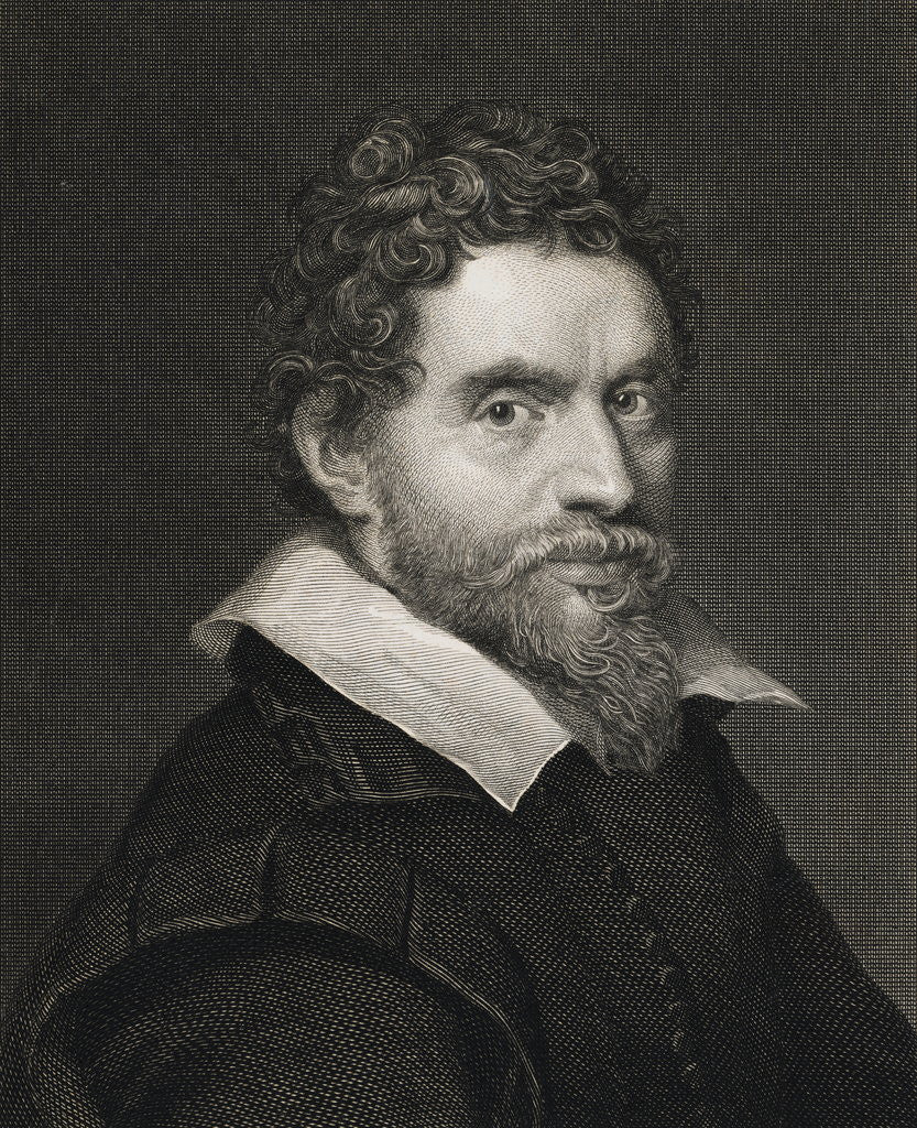 Detail of Engraved Portrait of Ben Jonson by Anonymous