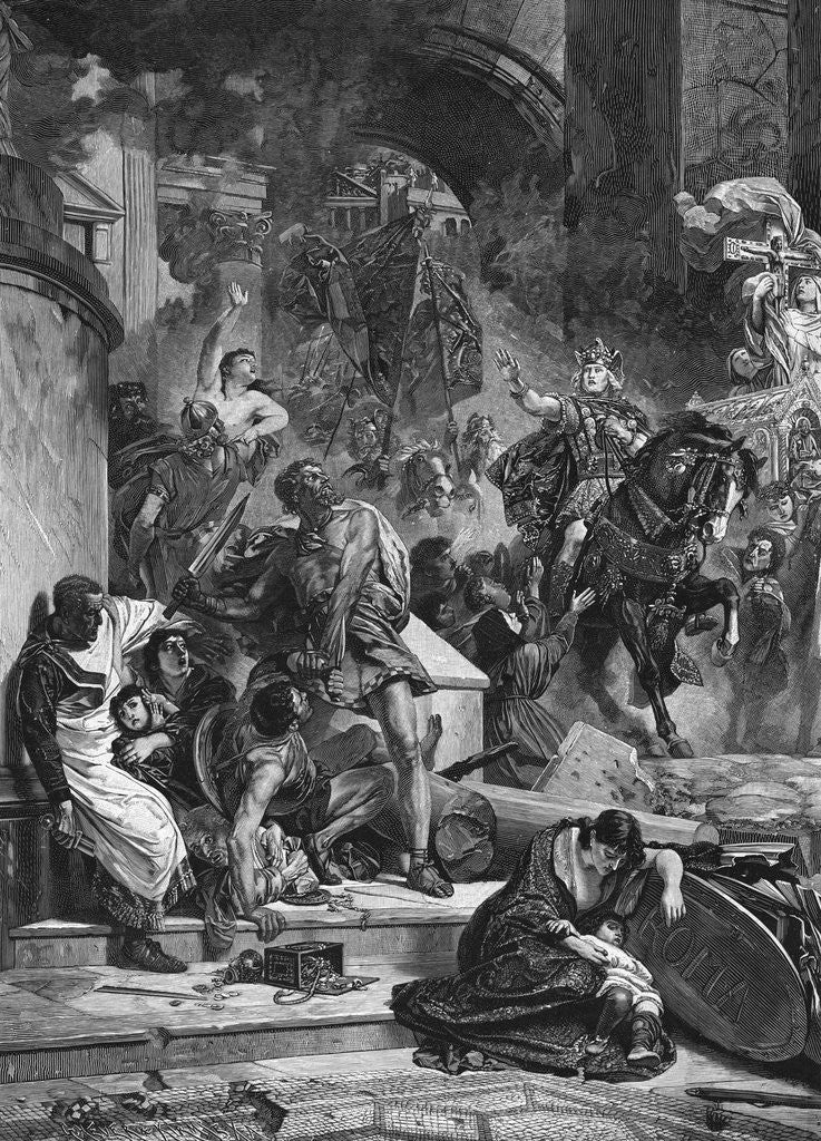Detail of War Torn Scene in Rome by Anonymous