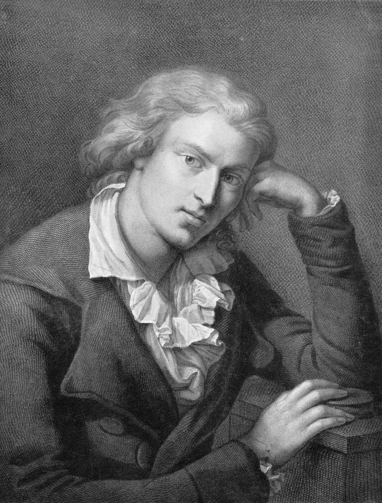 Detail of Print of Friedrich Schiller by Anonymous