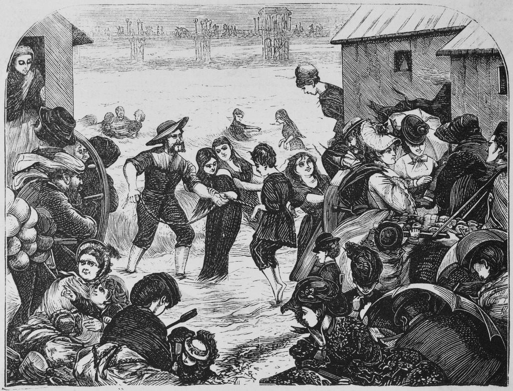Detail of Illustration of Swimming Class by Anonymous