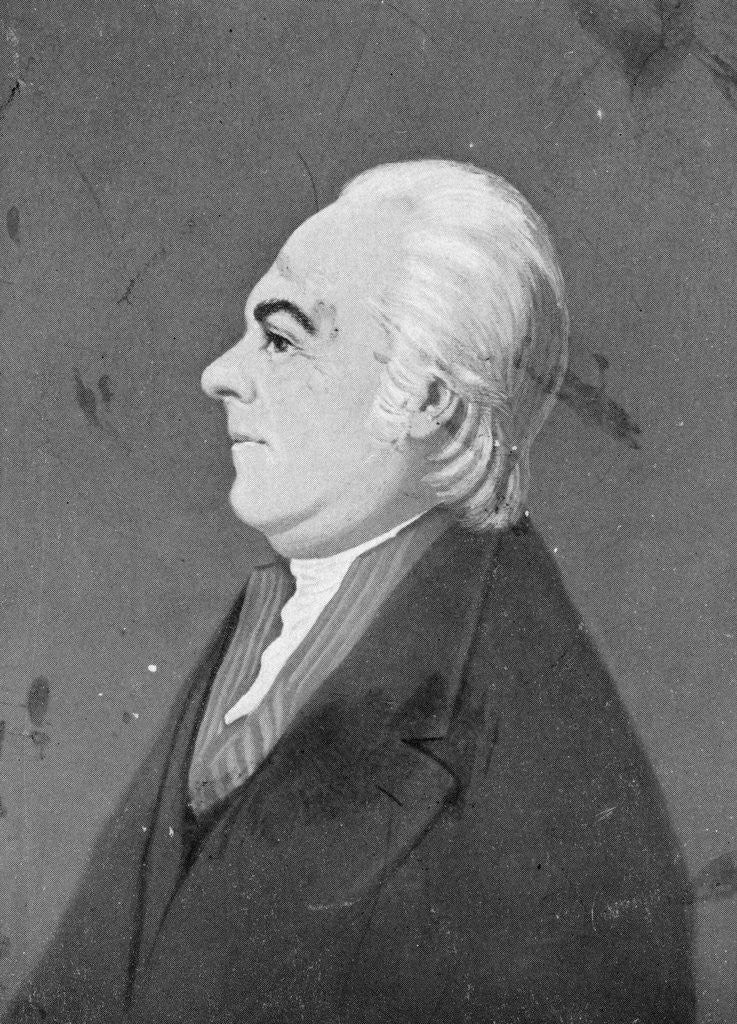 Detail of Portrait of Andrew Ellicott by Anonymous