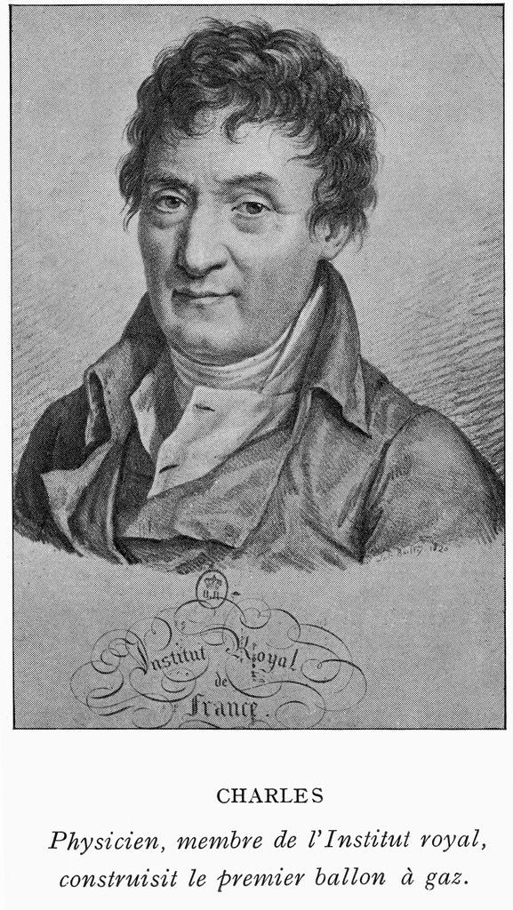 Detail of Portrait of Jacques Charles by Anonymous