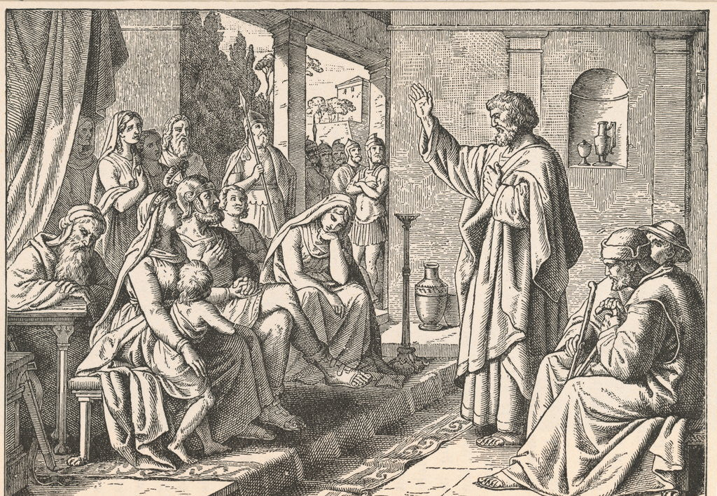 Detail of Saint Peter Blessing Cornelius and Family Members by Anonymous