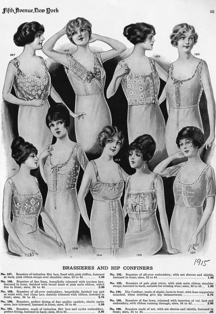 Detail of Page Of Women'S Corsets From Catalog by Corbis