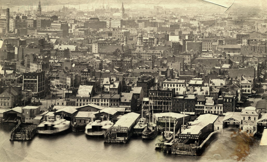 Detail of New York Harbor by Anonymous