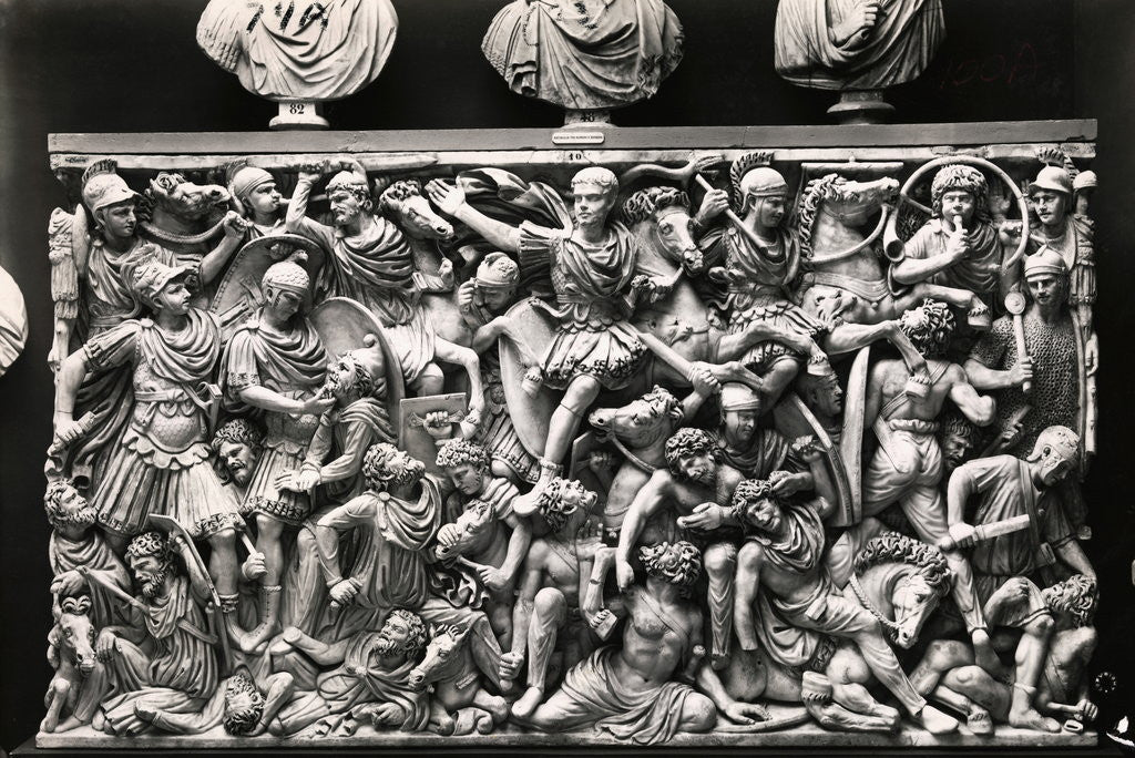 Detail of View of the Ludovisi Sarcophagus. by Anonymous