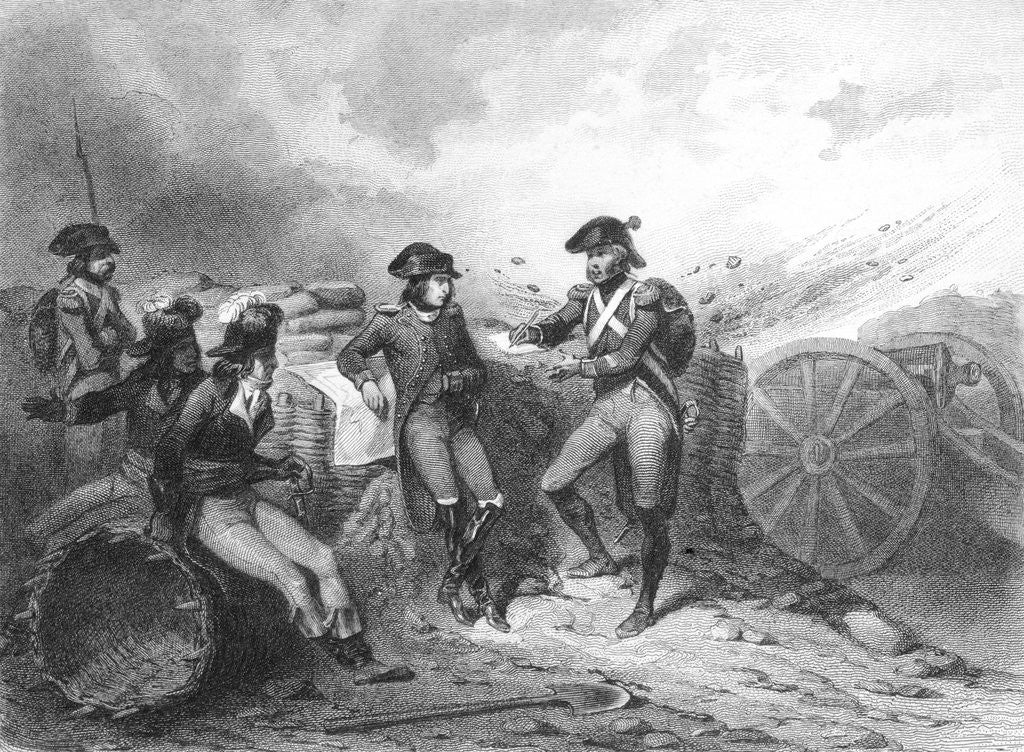 Detail of Napoleon and His Party Resting at Encampment by Anonymous
