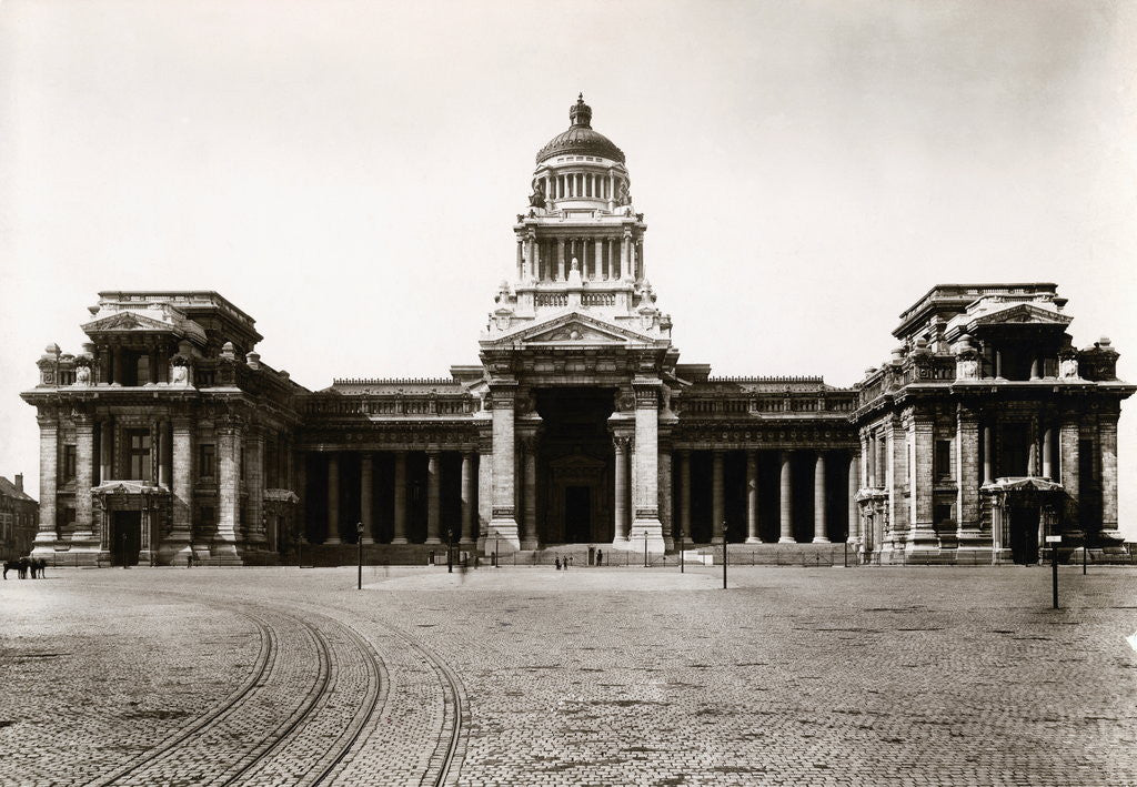Detail of Exterior and Front of Brussels Palace by Anonymous