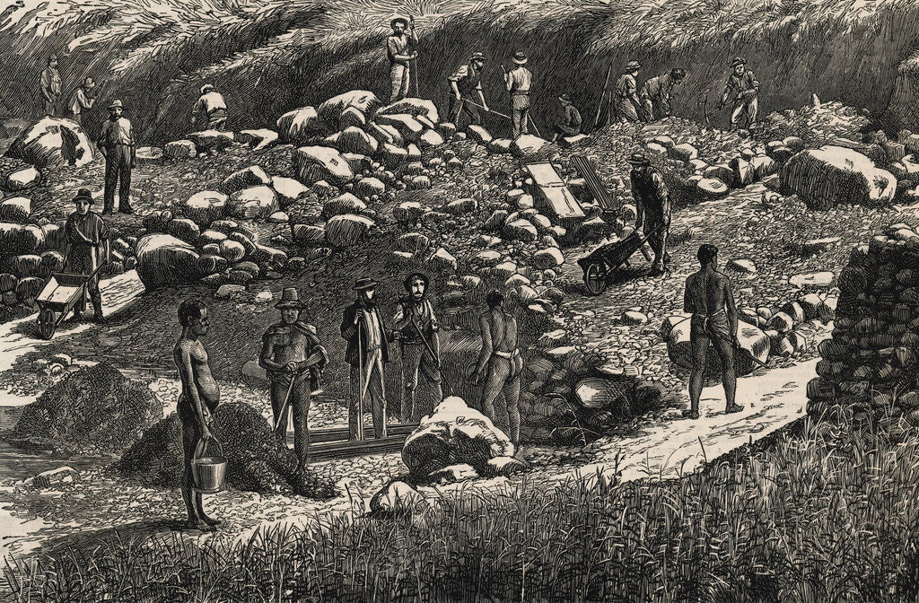 Detail of Mine Workers on Site by Anonymous