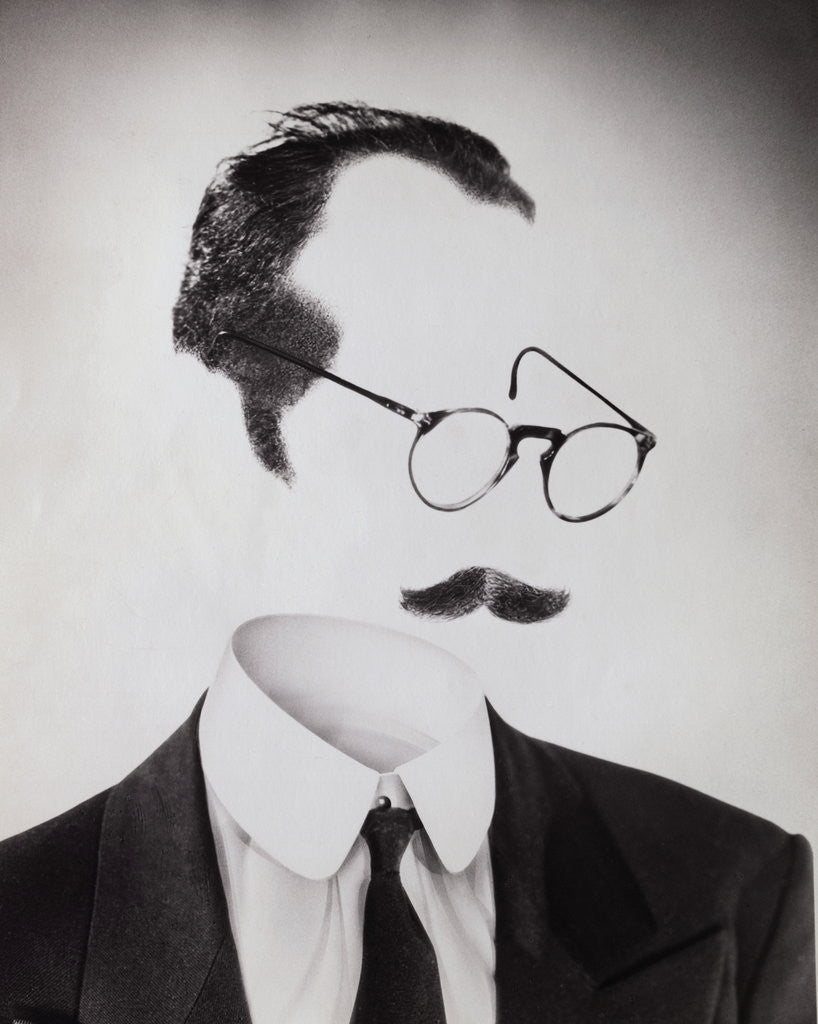Detail of Man with an Invisible Face by Anonymous