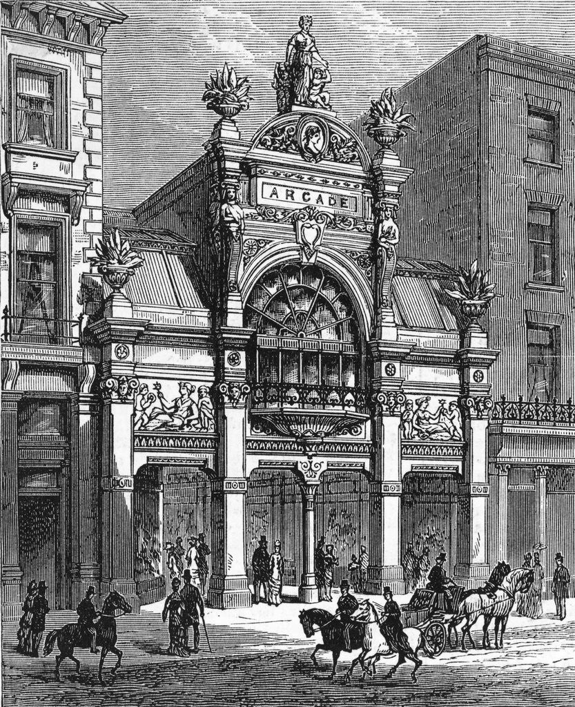 Detail of London's Old Bond Street Arcade by Anonymous